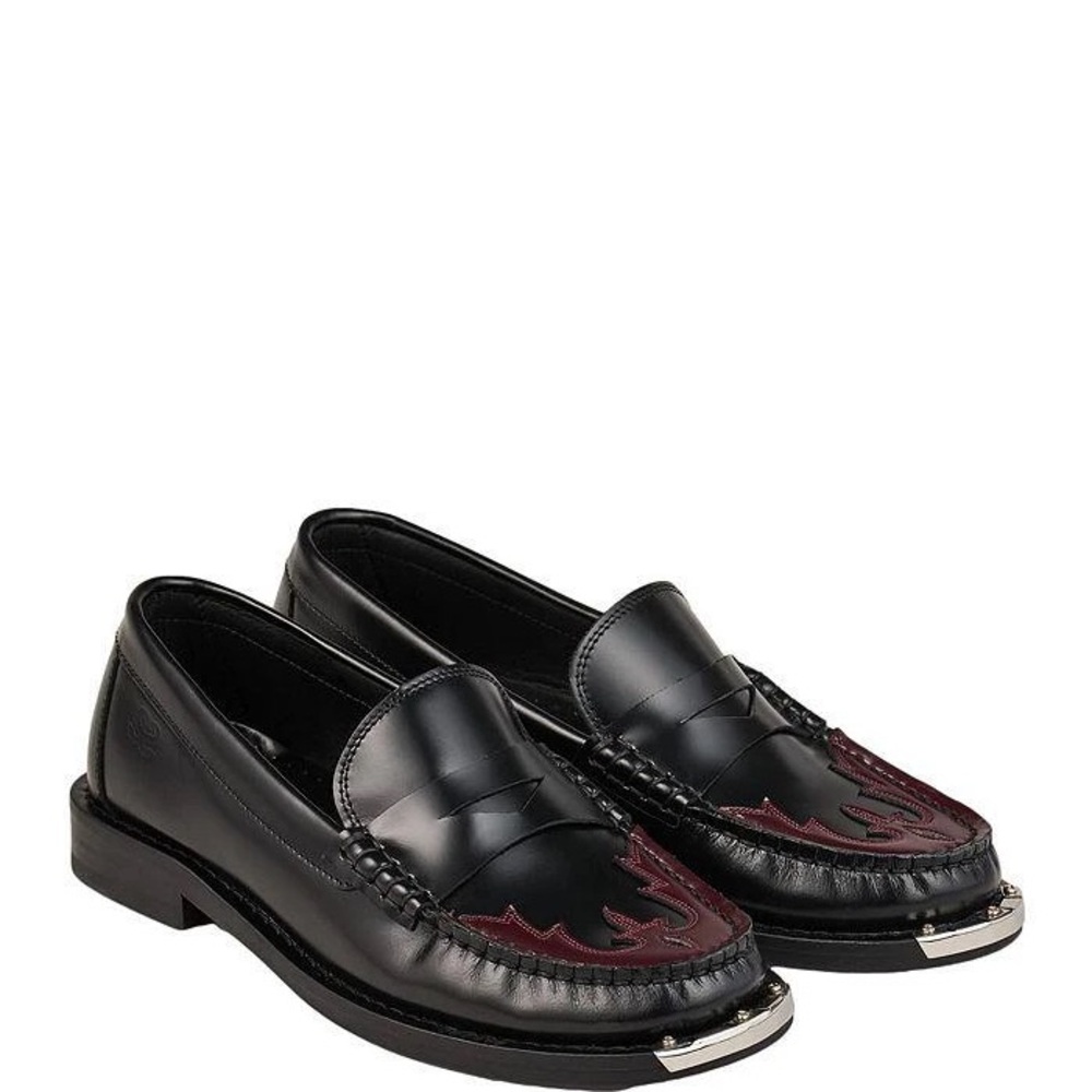 NWOT Sandro Western Leather Loafers size 39